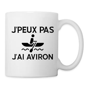 j'peux pas j'ai aviron cadeau anniversaire humour - Mug blanc - blanc - Droite