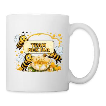Biene Honig Imker Honigwabe Blumen Wiese Insekt - Tasse - Weiß - Rechts