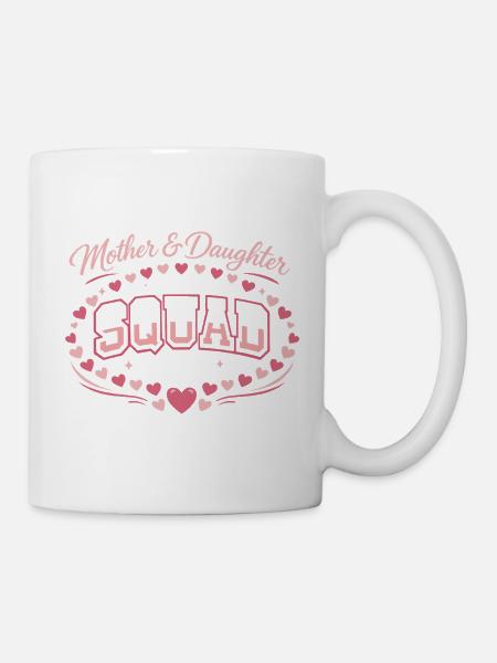 Mutter-Tochter-Trupp | Pink Komplizen Geschenk - Tasse - Weiß