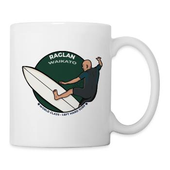 Raglan New Zealand World Class Left Hand Surf - Mug - white - Right