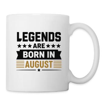 Les légendes naissent en août - Mug blanc - blanc - Droite