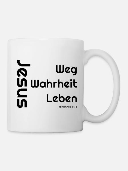 Weg der Wahrheit Leben - Tasse - Weiß
