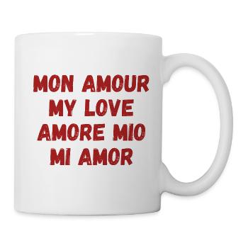 Amour international multilingue. Romantique. - Mug blanc - blanc - Droite