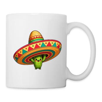 Cactus Sombrero Fiesta - Mug blanc - blanc - Droite