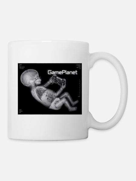 Röntgenbaby mit Spielcontroller - Tasse - Weiß