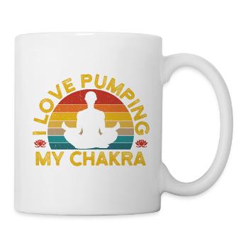Yoga I Love Pumping My Chakra Funny Yoga - Mug - white - Right