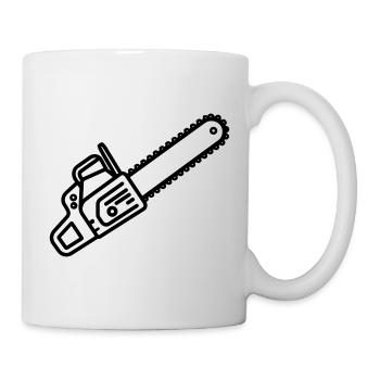 Kettensäge - Tasse - Weiß - Rechts