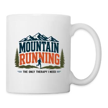 La course en montagne est la seule thérapie dont j’ai besoin - Mug blanc - blanc - Droite