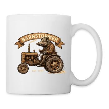Barnstormer Fondé en 1923 Conducteur de tracteur Wild Boar - Mug blanc - blanc - Droite