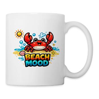 Design de crabes d’humeur de plage - Mug blanc - blanc - Droite