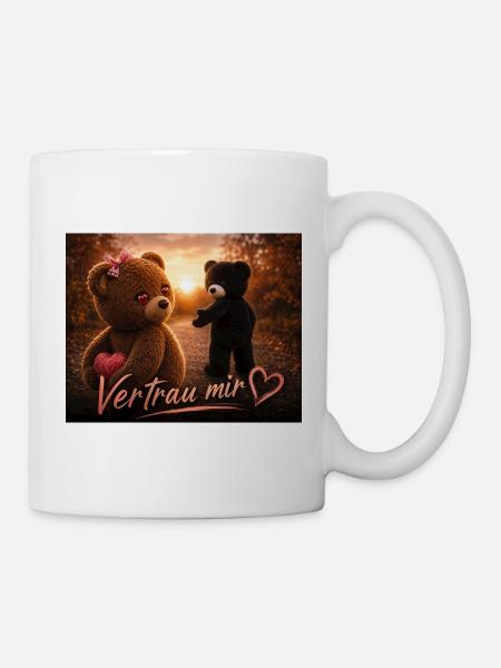 Vertrau mir – Süße Teddybären - Tasse - Weiß