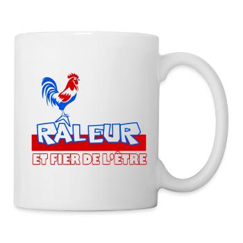 Râleur Fier de l’être Coq Logo - Mug blanc - blanc - Droite