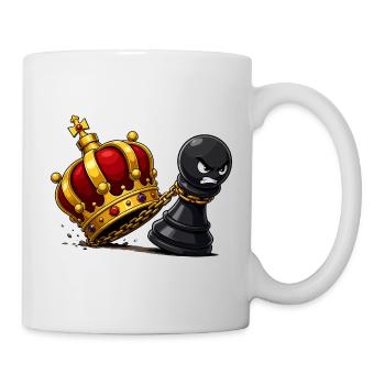 Roi de la Collision de la Couronne contre Espion Paysan - Mug blanc - blanc - Droite