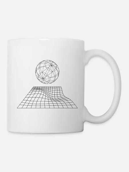 Geometrische Kugel - Tasse - Weiß