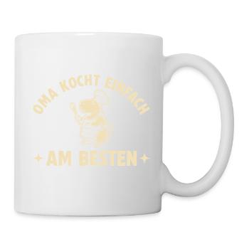 Capybara Oma kocht einfach am besten - Tasse - Weiß - Rechts