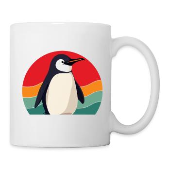 Pingouin mignon - Cadeau pour l’amoureux des manchots - Mug blanc - blanc - Droite