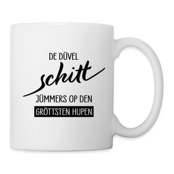 De Duevel Schitt Juempers Shirt - Tasse - Weiß - Rechts