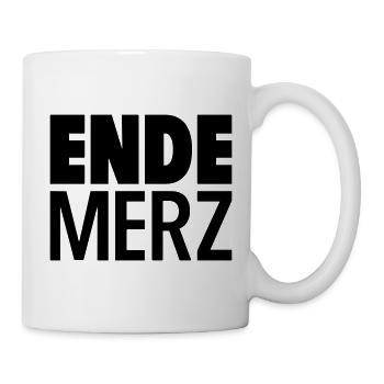 Ende Merz - Tasse - Weiß - Rechts