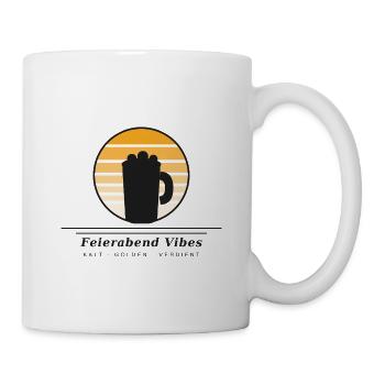 Feierabend Vibes Retro Sunset - Mug blanc - blanc - Droite