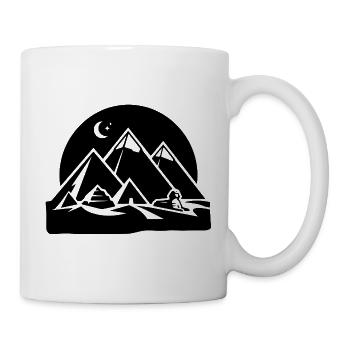 pyramides de Gizeh - Mug blanc - blanc - Droite