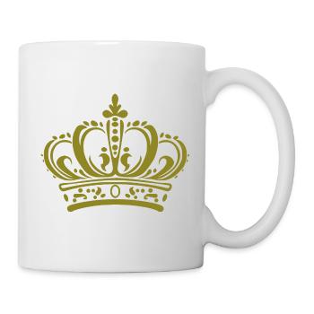 Krone - Tasse - Weiß - Rechts