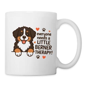 Bernese Mountain Dog Little Berner Therapy Humor - Mug - white - Right