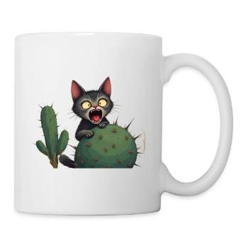 Little accident - Cat and cactus - Tasse - Weiß - Rechts