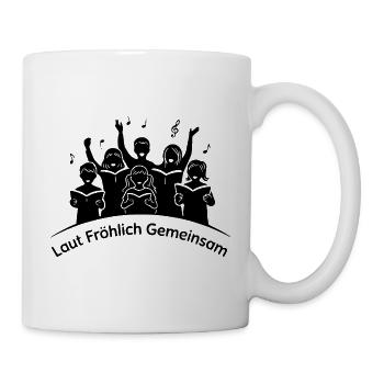 Kinderchor Laut Fröhlich Gemeinsam für Chorkinder - Tasse - Weiß - Rechts