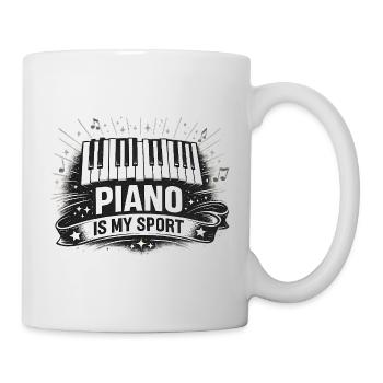 Funny Piano Gift for Pianist and Teacher - Mug - white - Right