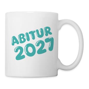 Abitur 2027 Typographie rétro - Mug blanc - blanc - Droite