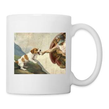 Mème du chien God Hand Beagle Dog - Mug blanc - blanc - Droite