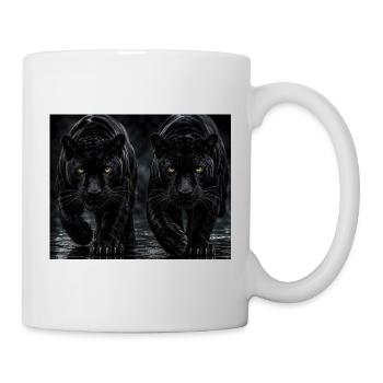 Twin Black Panthers - Mug - white - Right