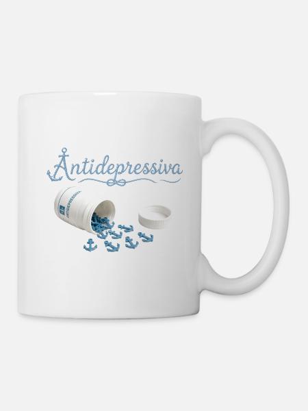 Anker-Antidepressiva Design - Tasse - Weiß