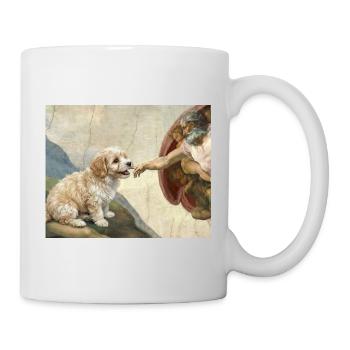 Dog God Hand Havanese Dogs meme - Mug - white - Right