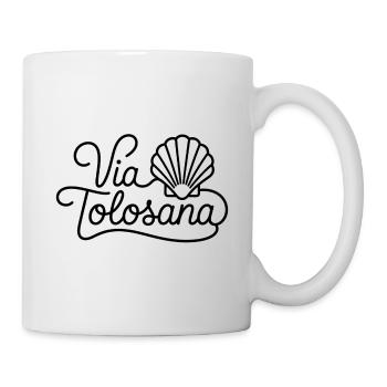 Via Tolosana Camino de Santiago  - Mug blanc - blanc - Droite