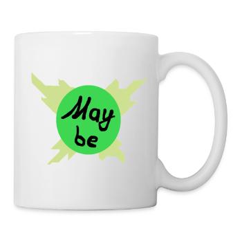 May be – Grüner Kreis Grafik - Tasse - Weiß - Rechts