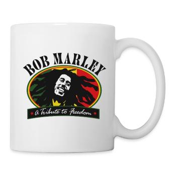 Reggae Legend Tribute to Freedom - Tasse - Weiß - Rechts