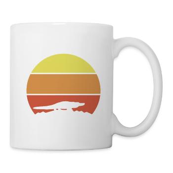 Alligator Retro - Tasse - Weiß - Rechts