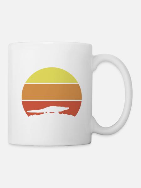 Alligator Retro - Tasse - Weiß