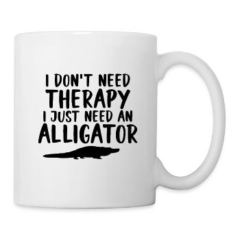 Alligator Saying Reptile - Mug - white - Right