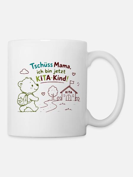 Kita-Kind Abschiedsgruß - Tasse - Weiß