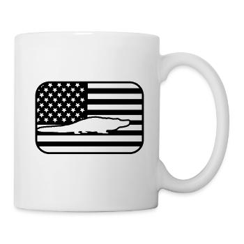 Alligator USA Flag - Mug - white - Right