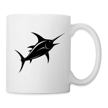 Schwertfisch - Tasse - Weiß - Rechts