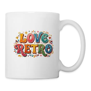Ich liebe Retro im Retro-Stil - Tasse - Weiß - Rechts