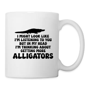 Alligator Reptil - Tasse - Weiß - Rechts