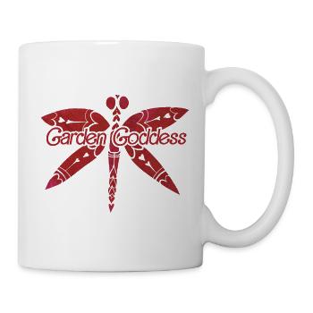 Gartengöttin Libellenflügel - Tasse - Weiß - Rechts