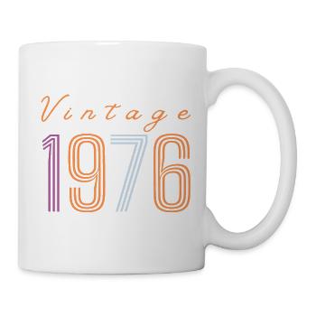 Design rétro d’anniversaire « Vintage 1976 » - Mug blanc - blanc - Droite