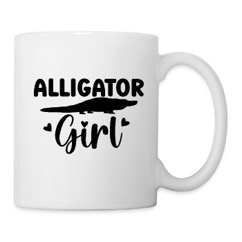 Alligator Girl Reptilien Fan - Tasse - Weiß - Rechts
