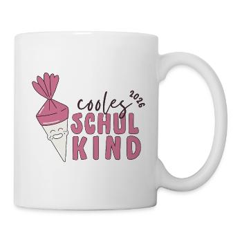 Schulkind 2026 Einschulung Geschenk Erstklässler - Tasse - Weiß - Rechts