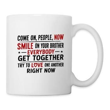 Grunge-Texte - Tasse - Weiß - Rechts